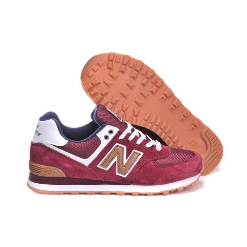 new balance 574 rouge daim